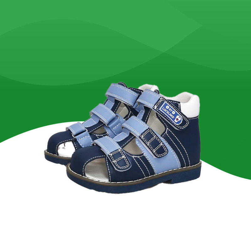 Orthopädische Ledersandalen <br> Kind