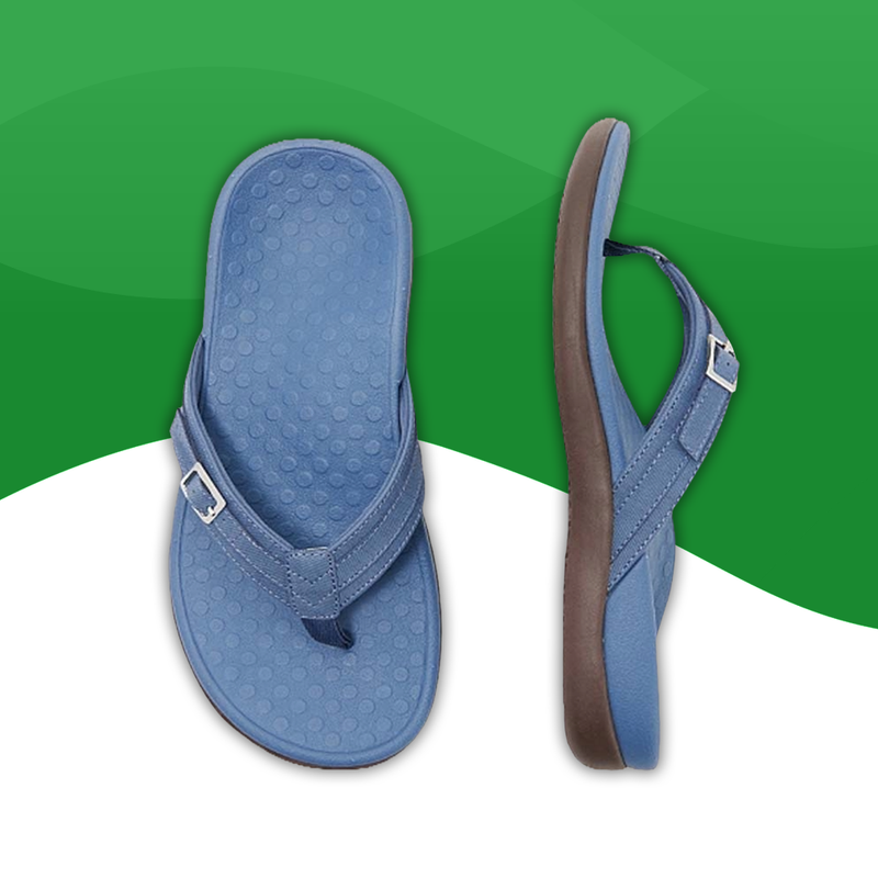 Claquette Orthopédique Style Tongue pour Femmes bleu foncé