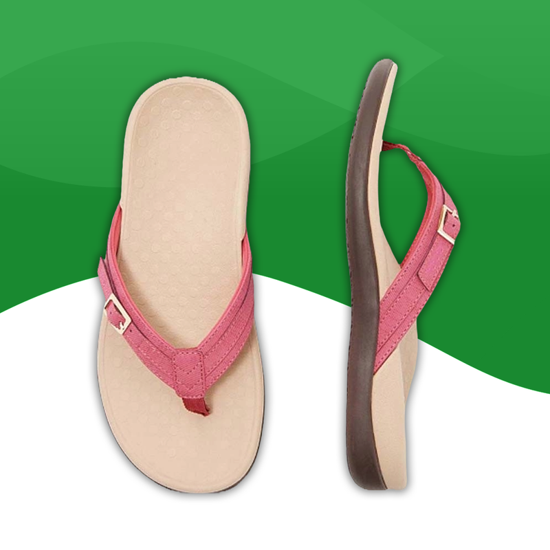 Claquette Orthopédique Style Tongue pour Femmes rose