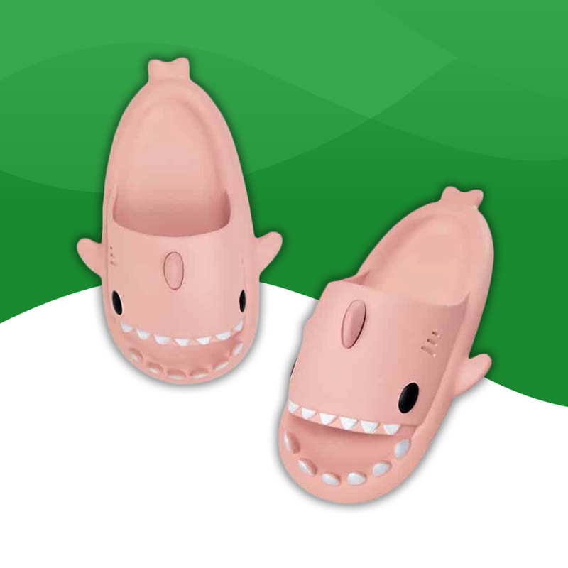 Tongs Orthopédiques en Forme de Requin pour Femme rose